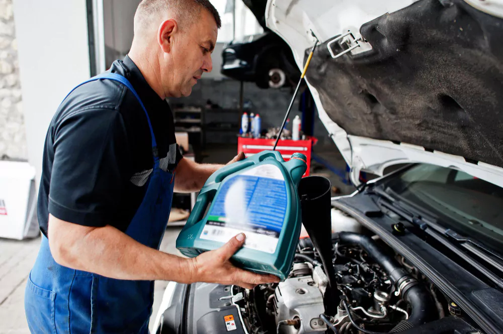Professional oil change and preventive maintenance service